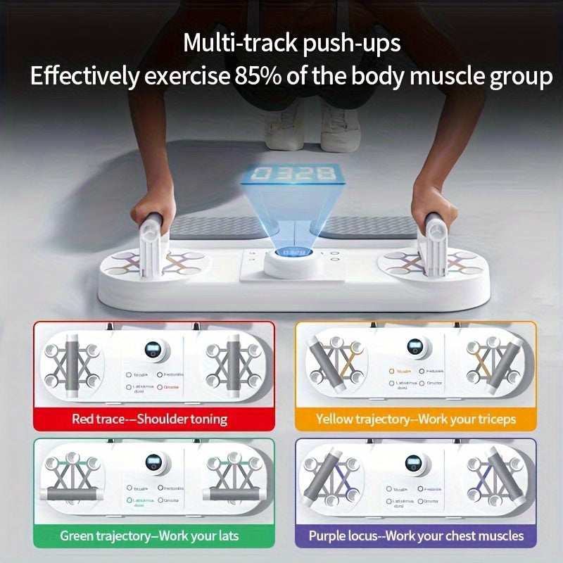 Push-Up Bar with Bands & Timer