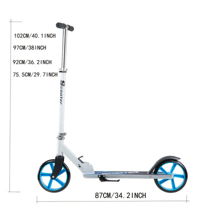 Foldable Foot Skateboard with Wheels and Rear Brake