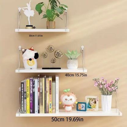 Harmony in Hanging: 3 Floating Storage Shelves