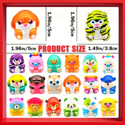 18 Sets Prefilled Easter Eggs with Mini Squishy Toys