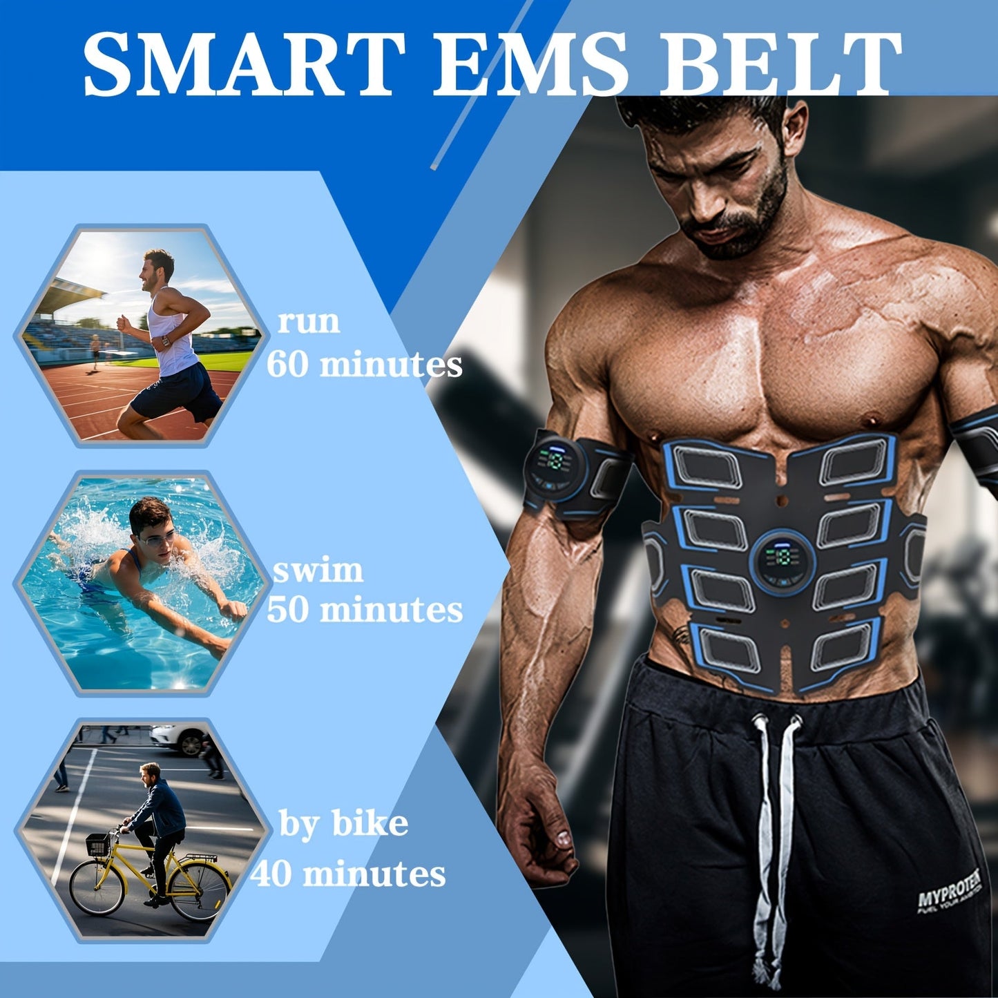 Muscle Stimulator EMS Trainer (6 Modes)