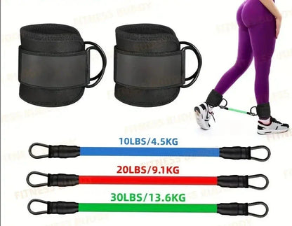 5pcs TPE Ankle Resistance Bands - Leg & Hip Training Essentials