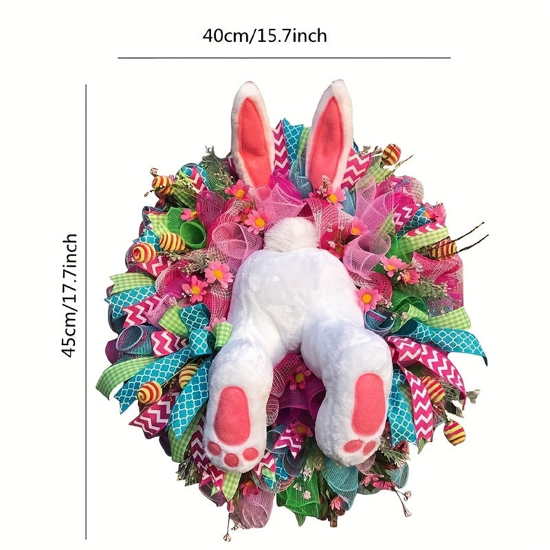 Classic Easter Bunny Wreath Door Decor