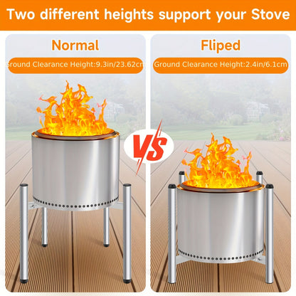 Fire Pit Stand Stainless Steel for Outdoor Use