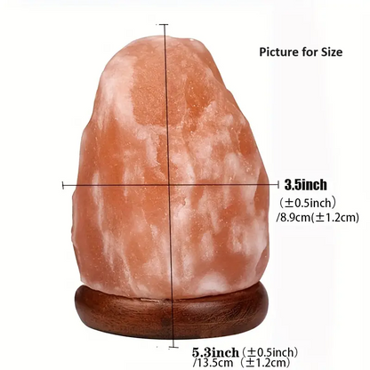 Harmony Glow Himalayan Crystal Salt Lamp - USB Powered, Color Changing LED Night Light White Stone