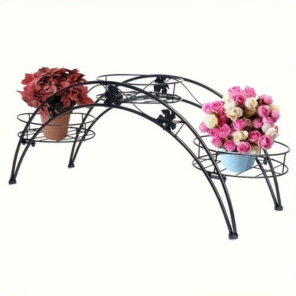 Arched Iron Plant Stand Flower Pot Holder