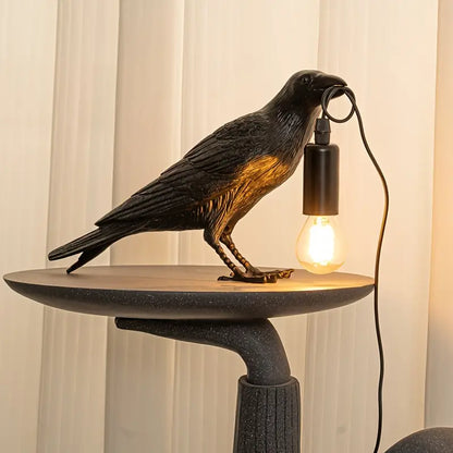 1pc Gothic LED USB Crow Lamp - With Antique Metal Claw