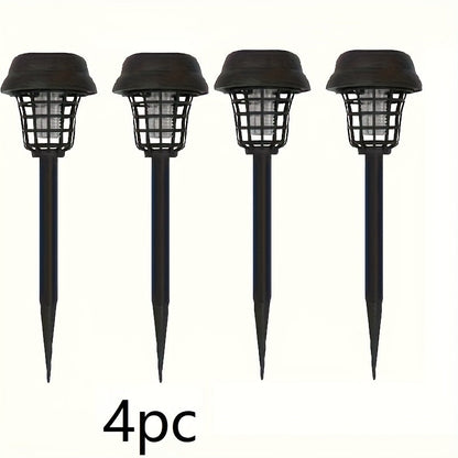 4pcs Solar Mosquito Repellent UV Insect Lamps