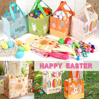Reusable Non-Woven Easter Bags 18pcs Spring Party Supplies