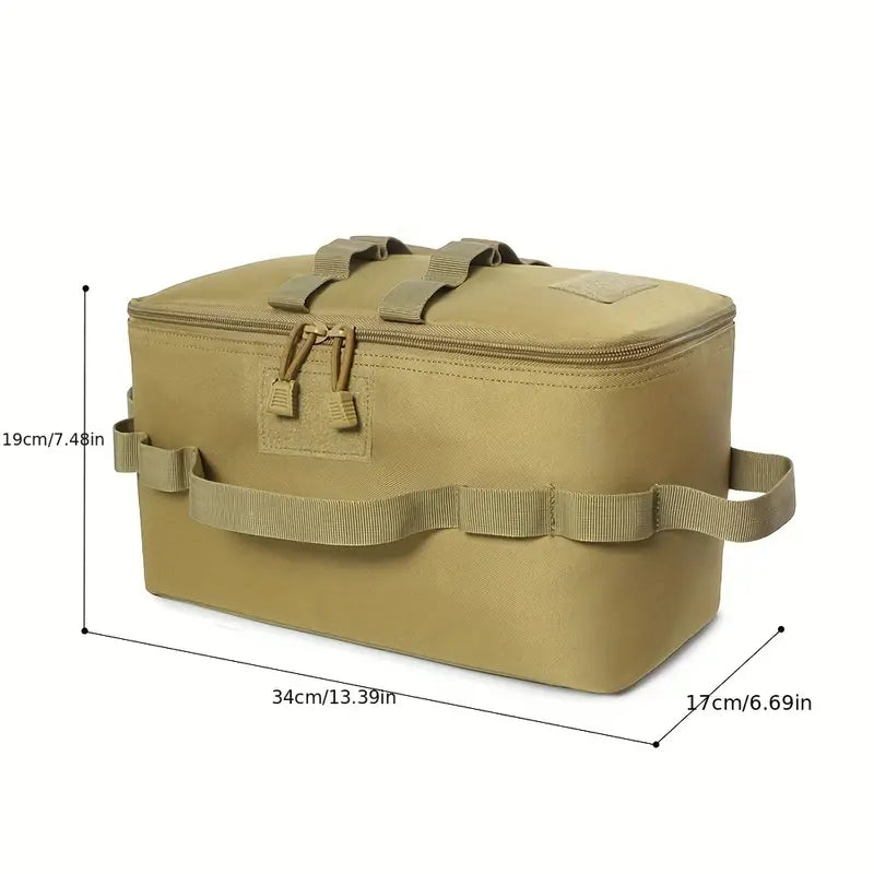 Khaki Multifunctional Outdoor Gas Tank Storage Bag