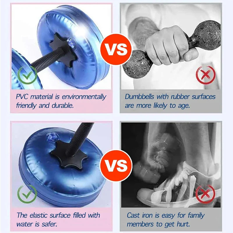 Adjustable Water-Filled Dumbbell Set