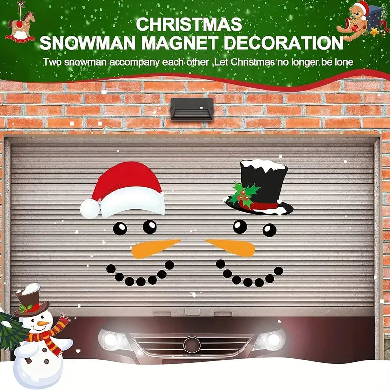 Add Cheer with 1 Set of Merry Christmas Decorative Garage Door Magnet Stickers