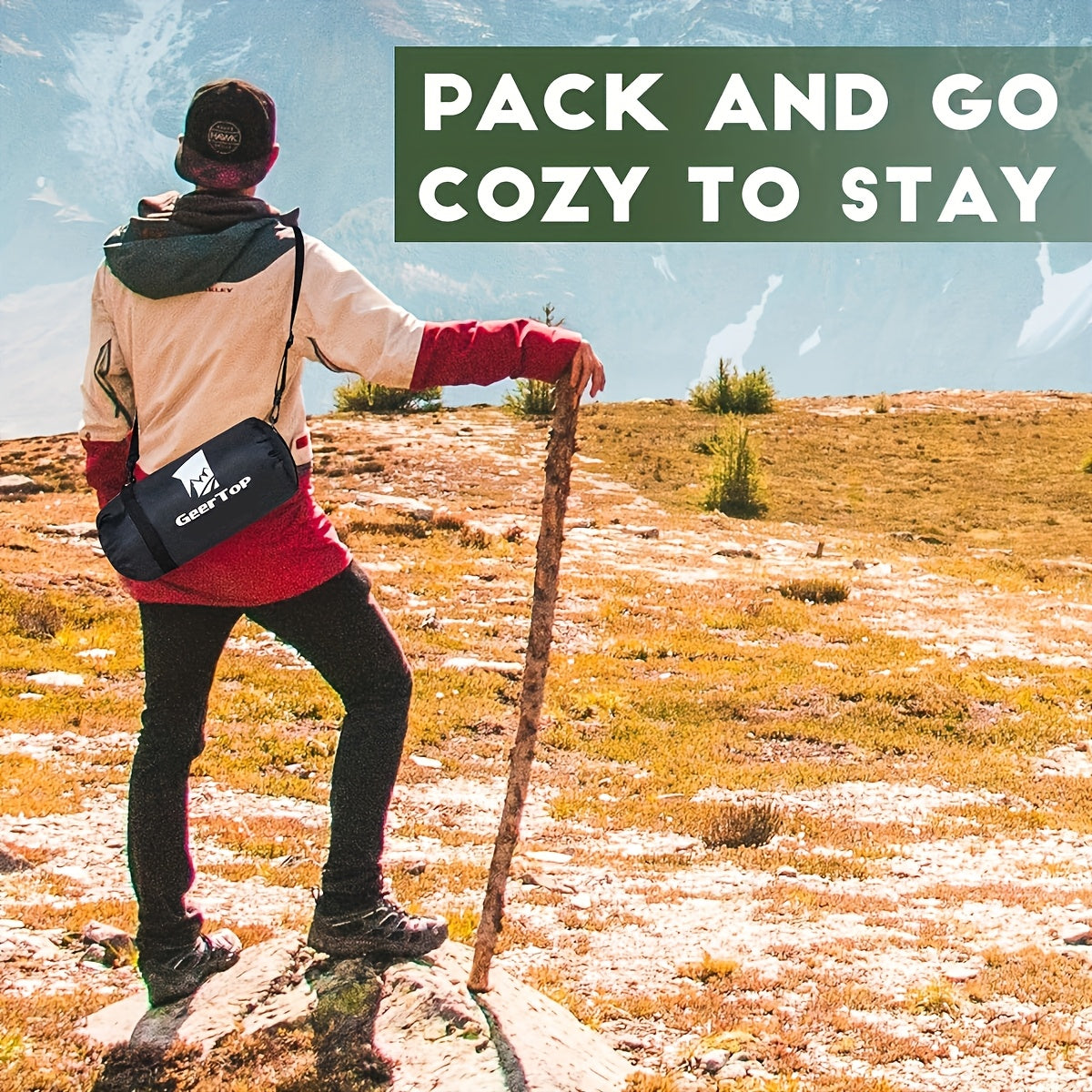 Outdoor Stadium Blanket Thick Warm Windproof Camping