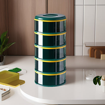 Stackable Mint Green Food Storage Covers (5-Layer)