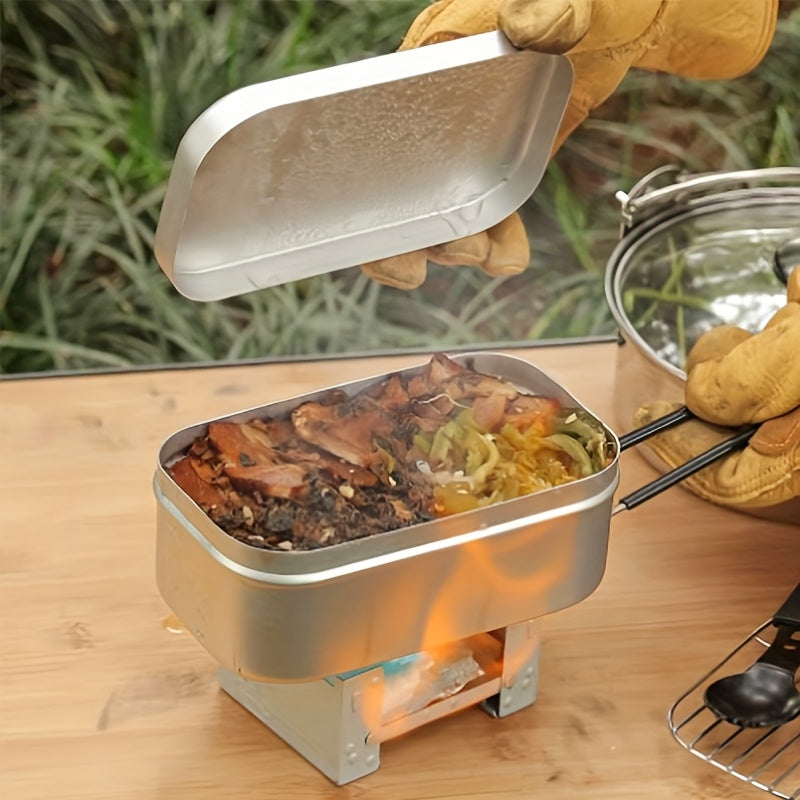 Aluminum Lunch Box Set with Cutting Board