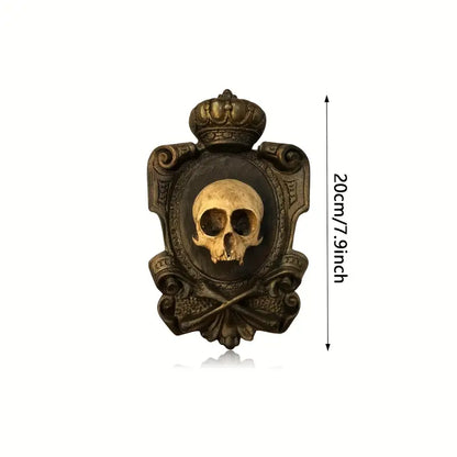Gothic Skull Wall Hanging Decor - Resin Pendant