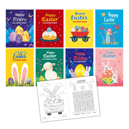 8pcs Easter Coloring Books for Kids