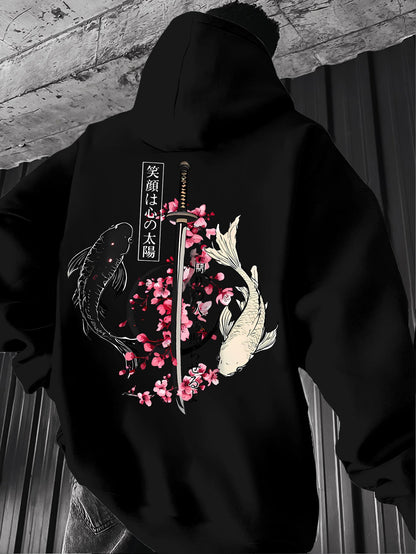 Japanese Style Hooded Sweatshirt