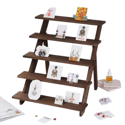 Bring nature indoors with this elegant natural wooden display riser