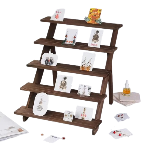 Bring nature indoors with this elegant natural wooden display riser