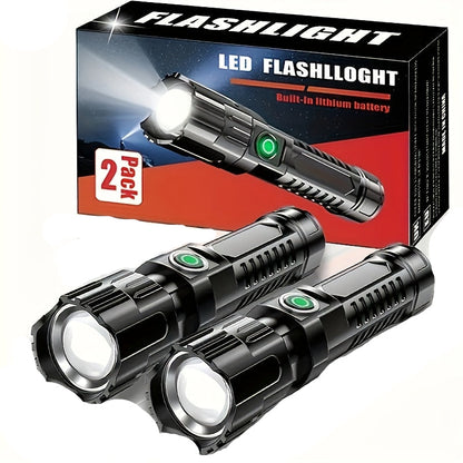 2-Pack Ultra-Bright 350 Lumen LED Flashlights