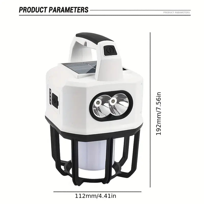 Solar Powered Camping Lantern with Multifunctional Charging - Your Ultimate Outdoor Companion