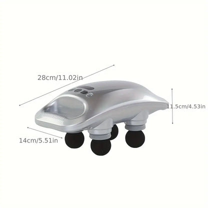 Four-Headed Professional Gun Massager(Gray)