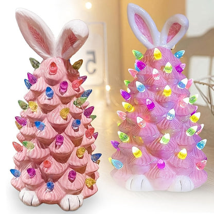 Easter Bunny Night Light with Uplight for Tabletop