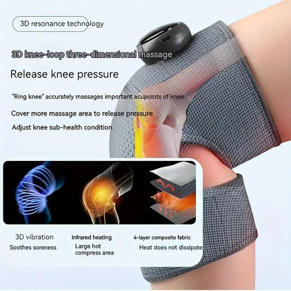 Vibration Heating Knee Massager - Electric Self-Heating Physiotherapy Instrument