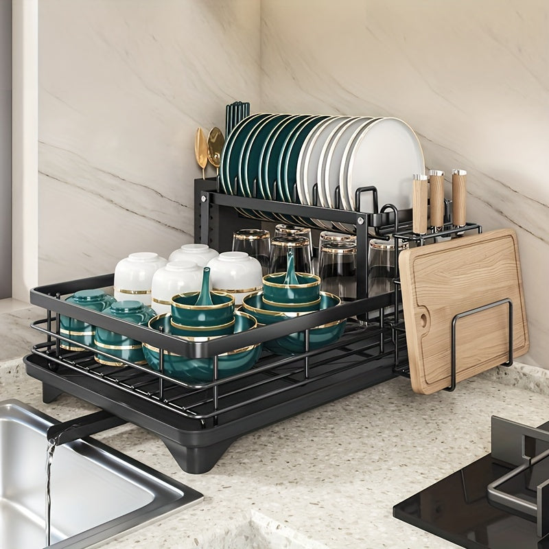 Double-Layer Kitchen Sink Drain Rack