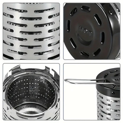 Camping Mini Heating Stove - Stainless Steel Grill Stove