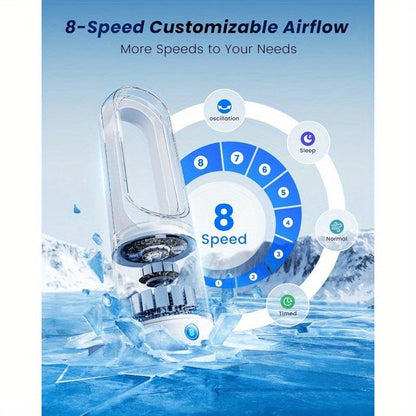 Standing Tower Fan Smart Oscillating Quiet Floor Fan