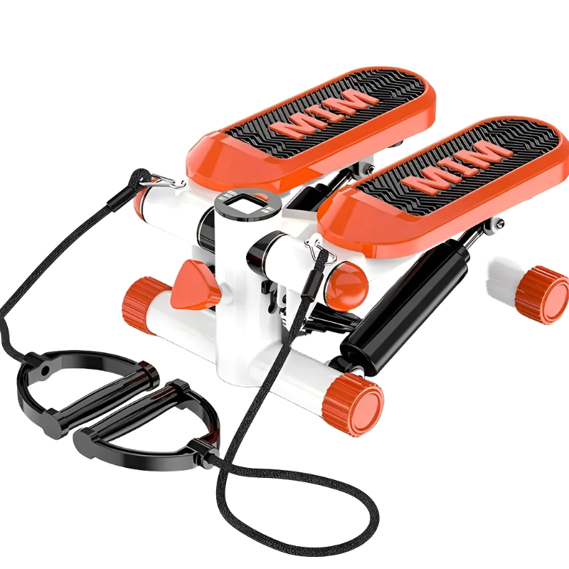 Mini Stepping Machine with Balance Training Pedal and Pull Rope