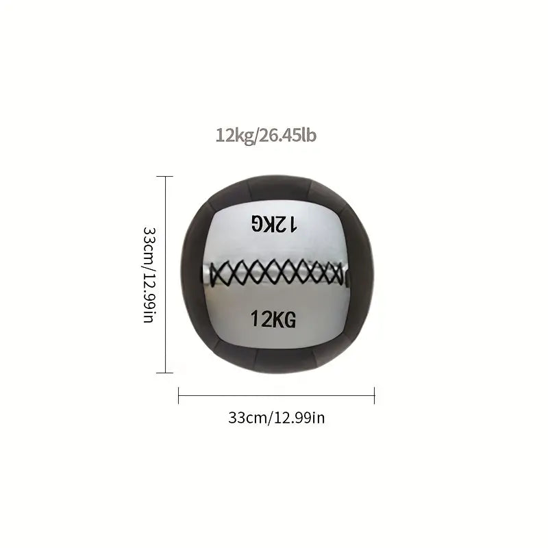 12kg Non-Slip Fitness Ball Filled with High Elastic Cotton Yarn