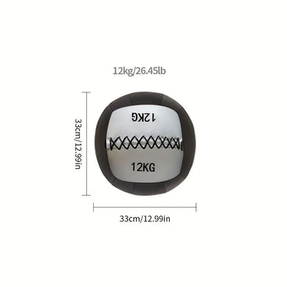 12kg Non-Slip Fitness Ball Filled with High Elastic Cotton Yarn