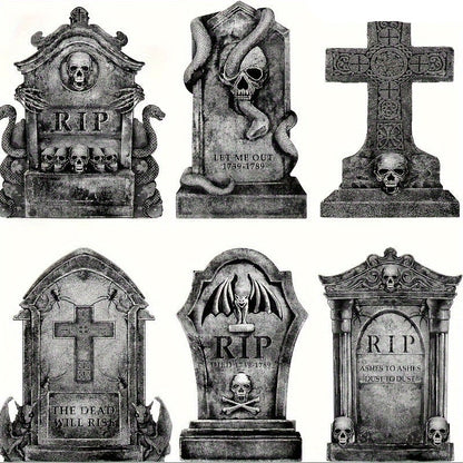 Halloween Tombstone Decoration Set of 6
