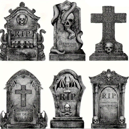 Halloween Tombstone Decoration Set of 6