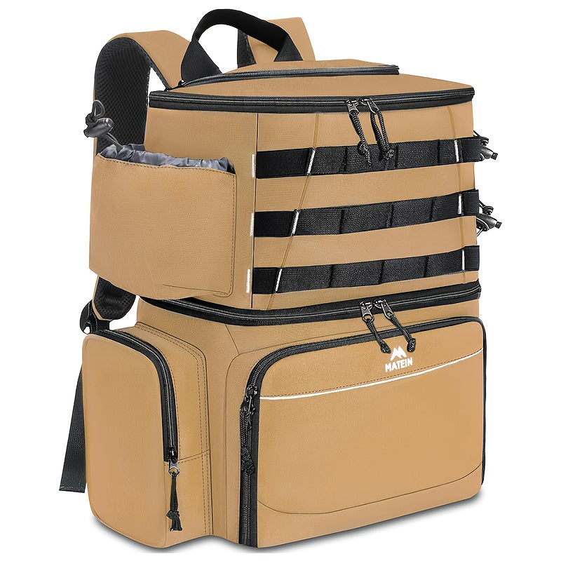 Fishing Tackle Backpack with Rod Holders & Cooler