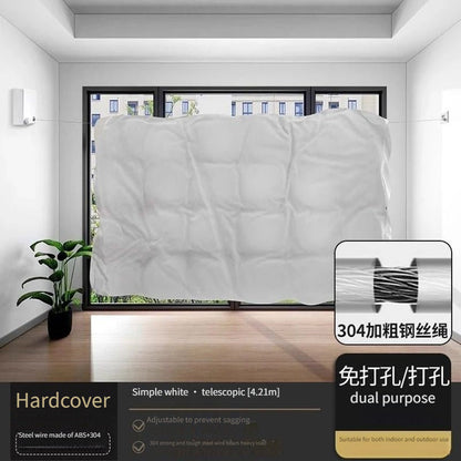 Wall Mount with Invisible Retractable Clothesline