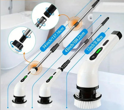 Electric Rotary Floor Scrubber with Replaceable Brush Heads