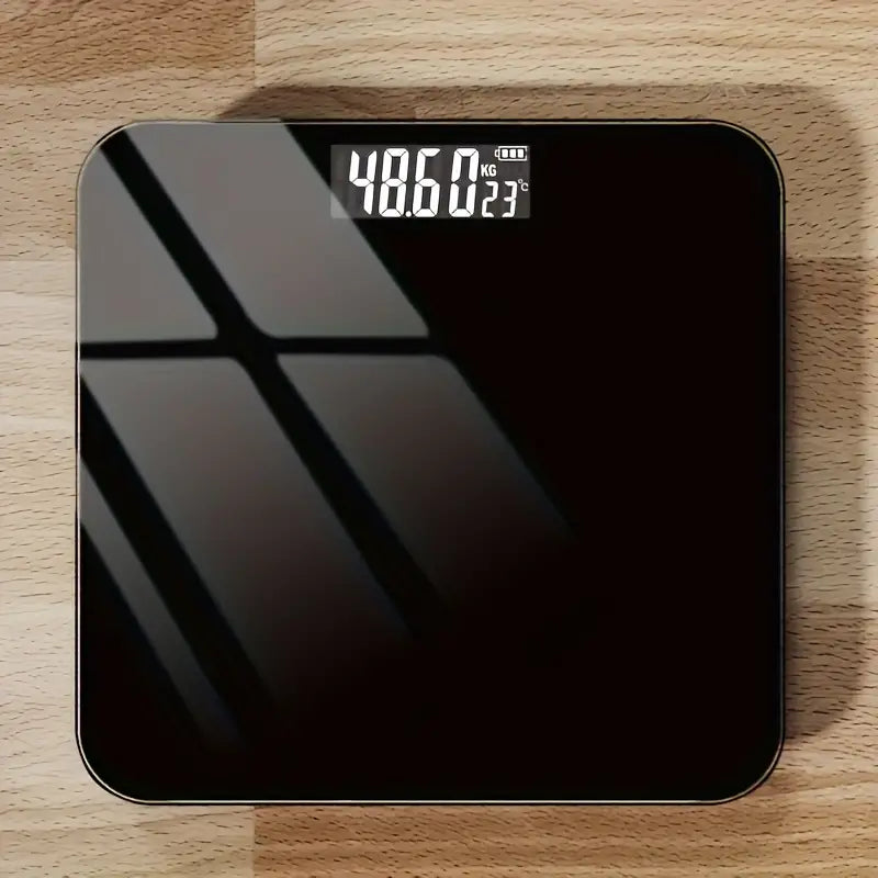 Durable Electronic Body Weight Scale - High Precision, Battery-Powered (Black)