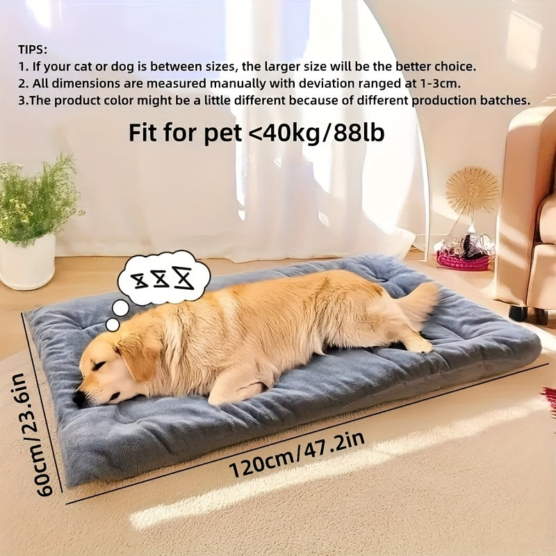 Extra-Large Plush Dog Sofa Bed with Non-Slip Base