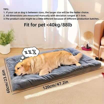 Extra-Large Plush Dog Sofa Bed with Non-Slip Base