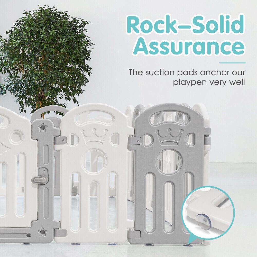 Kids Playpen 18-Panel Baby Safety Gate Fence