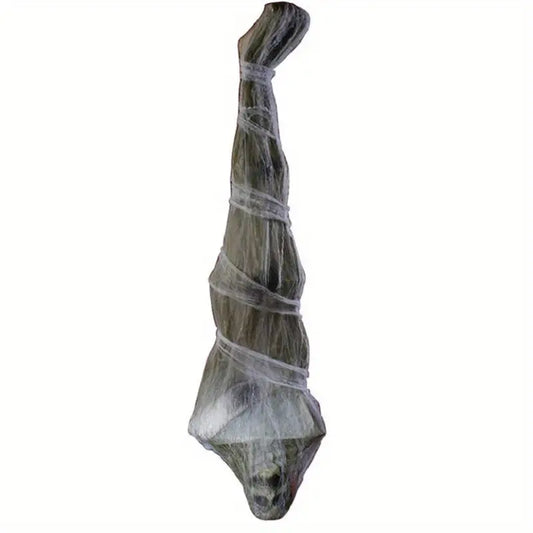 The Arachnid Embrace: Mummy Cocooned in Webs