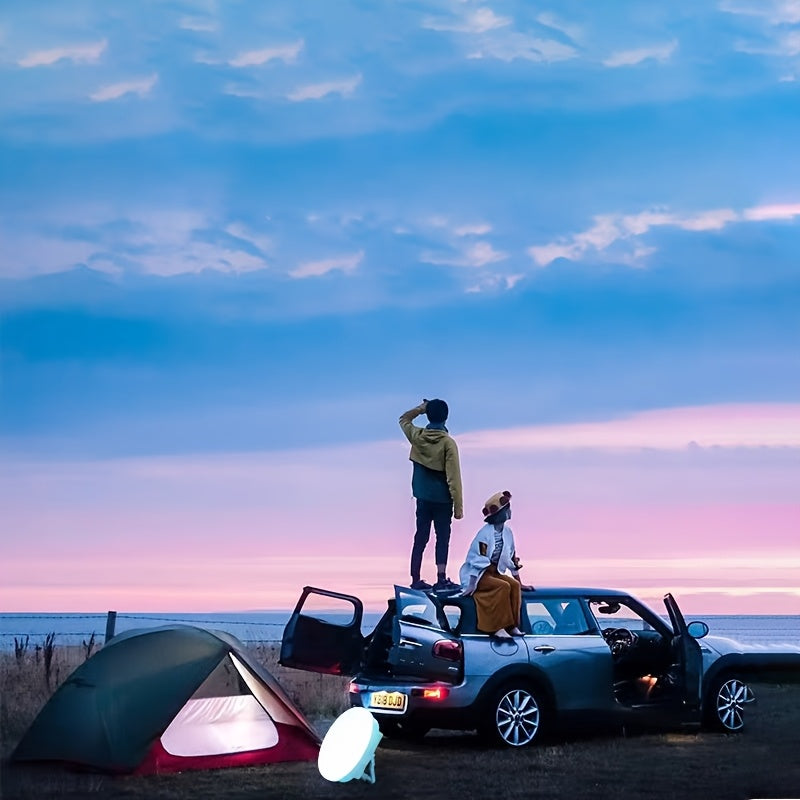 Solar LED Camping Light with Magnetic Base