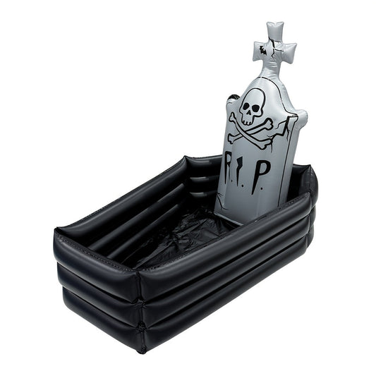 Inflatable Skull Tombstone Ice Bar Halloween Prop