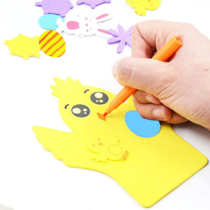191pcs Easter Craft Kit DIY Foam Stickers Set