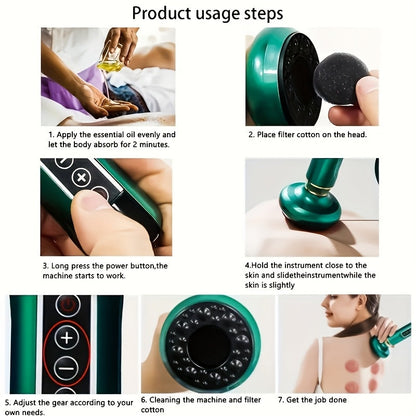 USB Rechargeable Gua Sha 6-Speed Massage Tool