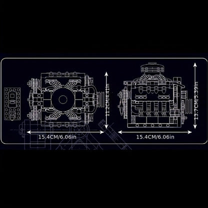V8 Engine Simulation Model Blocks – 1000+pcs